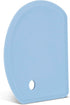 Silicone Dough Scraper with Stainless Steel Sheet, Flexible Bowl Scraper for Baking, 5.98" × 4.3", Blue