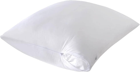 Cooling Bamboo Viscose Feather Proof Pillow Protectors with Zipper, King Size Waterproof Down Proof Covers for Bed