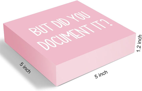 mmiishe But Did You Document It Wooden Box Sign, Decorative Funny Office Decor for Home Office Rustic Shelf