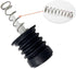 2 Sets Drain Trap Seal Spring Pull Rod Switch Rubber Plug Valve Replacement for Twin Tub Washer Dryer