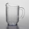 Clear SAN Plastic Beverage Pitcher 60oz, Serve Soda, Lemonade, Juice for Bars and Parties