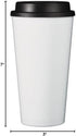Simply Green Solutions Reusable Coffee Cups with Lids, 16 oz Thermal Cups for Hot and Cold Drinks, Dishwasher Safe