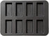 Mini Bread Pan, Carbon Steel Cake Mold, 8-Cavity Baking Pan for Mini Bars and Granola (Black)
