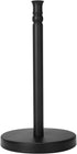 Black Paper Towel Holder Stand with Heavy Weighted Stainless Steel Base, Free Standing Holder, Matte Black