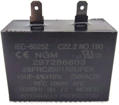 297286803 Refrigerator Run Capacitor Replaces 218909915 216985001