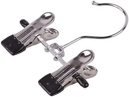 Double Adjustable Clips Boots Hangers, Space Saving Boots Socks Bags Hanging Clips Boot Organizer, Set of 9
