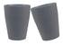 1.5 Gallon Small Trash Can, Round Wastebasket for Bathroom Bedroom Kitchen Countertop, Gray (2 Pack)