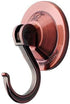 Suction Cup Hooks, 4-Pack Vacuum Wreath Hangers for Flat Smooth Wall Surface in Copper
