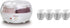 Euro Cuisine YM80 Yogurt Maker,White & Glass Jars for Yogurt Maker, Set of 8