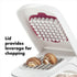 OXO Good Grips Easy Pour Onion & Vegetable Chopper - White