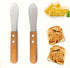 Performore 2PCS Spreader Knives, 12” Peanut Butter Knife and 5” Short Spreading Knife Set