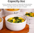 Nuwave Ceramic Ramekins 8 oz, Set of 6, Elegant Style for Baking Souffles, Custards, Puddings, 4.3” Wide & 2” Tall,