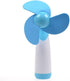 JDYYICZ Mini Handheld Fan, Personal Fan with Soft Foam Blades, Battery Powered for Home and Travel (Blue 1pcs)