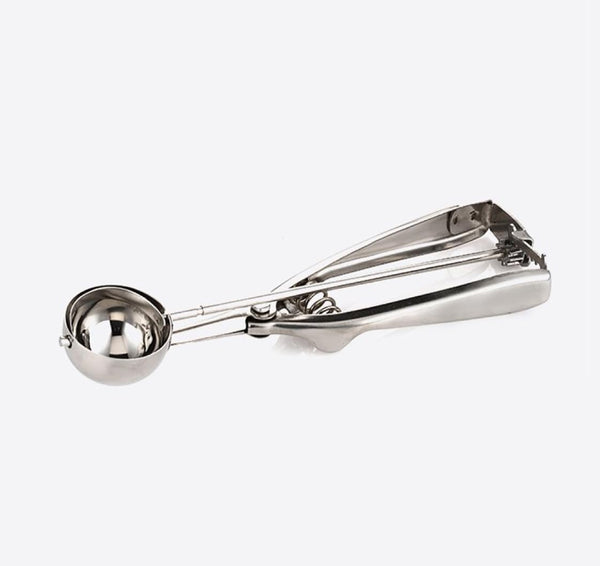 Stainless Steel Ice Cream and Cookie Scoop - Spring Loaded Lever Design for Sorbet, Melon, Meatballs, Muffins