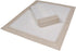 Packs 12 Caspari Linen Border Paper Linen Guest Towel Napkins in Natural, Two