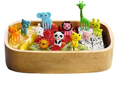 Tegg 30PCS Cute Animal Bento Decoration Food Picks Forks Skewers for Lunch Box Mini Cartoon Toothpicks