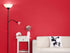 Self Adhesive Solid Color Matte Textured Vinyl Paper, Peel Stick Waterproof Shelf Drawer Liner, 15.8inch by 98inch (Red)