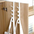 Sadiyamo 5 Layers Over The Door Hook Organizer Rack - Hanger Backpack Handbag Door Hook, Pack of 2 (Brown)