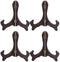 Artliving Set of 4, 6 Inch Wood-like Easels Plate Stand Holder Display Stands