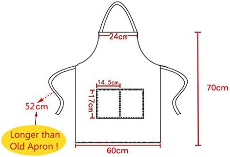 2 Pink,15pcs), 60x70cm Pink Plain Bib Aprons Bulk for Women Men Adult with Front Pockets (Hot