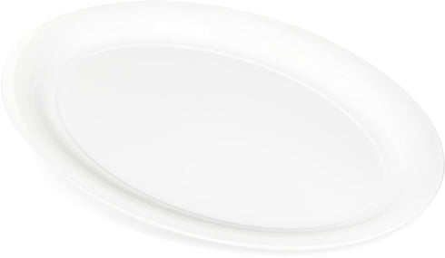 Carlisle FoodService Products Displayware Plastic Catering Platter, 21" x 15", White