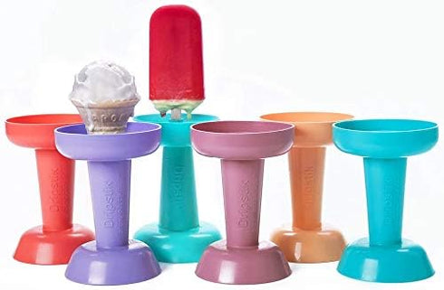 Fiico Frozen Dripstik No Mess Ice Cream Cone & Treat Holder Also Makes Ice Pops (Aqua)