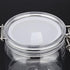 Lokusel 2 10 Oz/300ml Pcs PET Plastic Storage Jars with Airtight Hinged Lids,Durable Clear Wide Mouth canning Jars