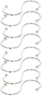 MroMax 50mm/1.97" Stainless Steel S Hooks, Silver S Shaped Hook Hangers for Multiple Uses, 8Pcs