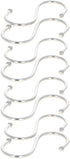 MroMax 50mm/1.97" Stainless Steel S Hooks, Silver S Shaped Hook Hangers for Multiple Uses, 8Pcs