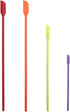 Mini Silicone Spatula for Makeup, Thin Jar Spatula for Kitchen Bottles/Cosmetic Bottles, 4-Pack (Multicolor)