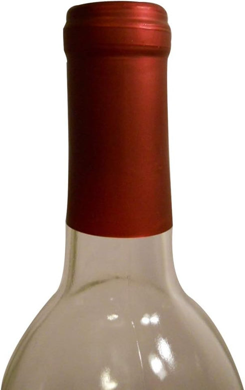 Heat Shrink Capsules, 100 Pcs Oriental Red Matte Surface Wine Brewing Caps for Professional and Home Use