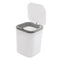 0.5 Gallon Tiny Countertop Trash Can, Mini Desktop Garbage Can with Push-Button, White