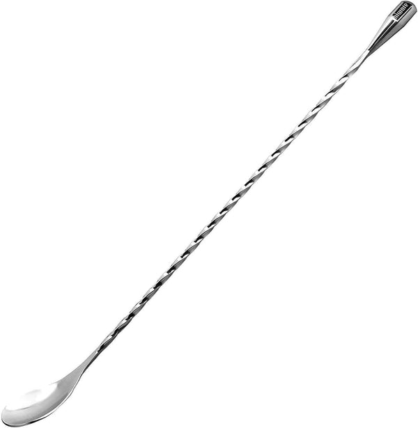 Hiware 12 Inches Stainless Steel Mixing Spoon, Spiral Pattern Bar Cocktail Shaker Spoon