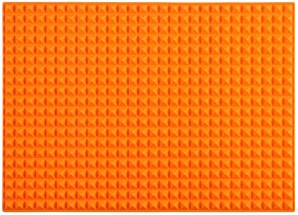 Colinda Silicone Dish and Cup Drying Mat, Extra Large Trivet for Hot Dishes, 16" x 11.5", Orange