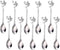 SZBAIDEKJ Stainless Steel Leaf Coffee Spoon - 10 Pcs Creative Dessert Spoons for Stirring, Mixing, and Ice Cream