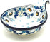 Polish Pottery Spoon/Ladle Rest, White Poppy Design