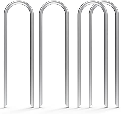 AAGUT 6 Inch Landscape Stakes 150 Pack Garden Drip Irrigation Tubing Stakes