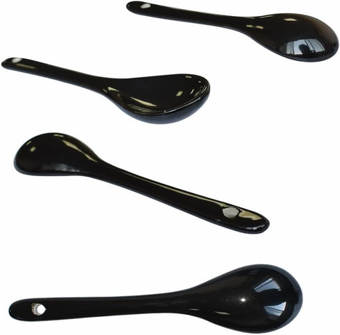 12 Color Porcelain Egg Spoons, 5 Inch Ceramic Spoons for Coffee, Dessert, Yogurt, Milky Tea