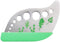 Herb Stripper, Green Stainless Steel Kitchen Tool for Leaf Stripping, 9 Holes