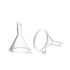 JOHOUSE 50PCS Mini Clear Plastic Funnels for Filling Small Bottles, Lab Bottles, Sand Art, Perfumes, Oils, Spices,