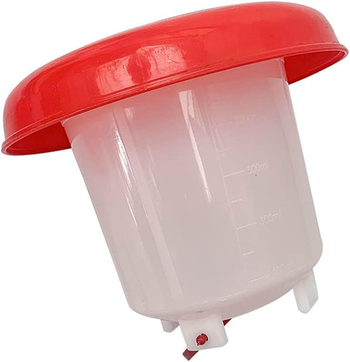 Lucky Farm 1L Chick Feeder and Waterer kit Drinker & Feeder for Chickens Broilers,& Birds Quail Pigeon