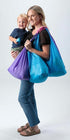 Click & Carry Grocery Bag Holder - Hands-Free Plastic Bag Carrier with Gel Padded Handle, 100lb Capacity