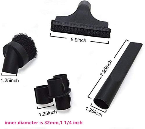 EZ SPARES 1 1/4 inch Universal Replacement for 32mm & 35mm Vacuum Cleaner Brush Accessories Kit