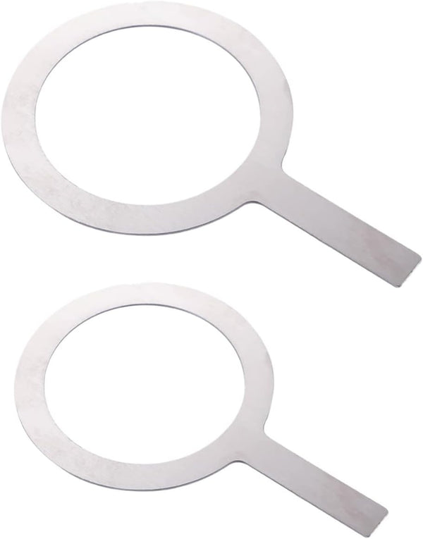 2 Pcs Milk Tea Baking Rings, Stainless Steel Protective Circle for Tea Cup Accessories