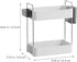 2-Tier Adjustable Countertop Organizer Tray, Dual-Level Spice Rack and Cosmetic Storage for Kitchen Cabinet & Pantry