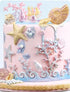 Seaweed Seashell Coral Conch Starfish Silicone Mold, Marine Theme Fondant Mold for Cake Decoration, Polymer Clay Craft