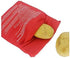 SYBL 4 4 Pcs Reusable Red Microwave Potato Bag Potato Cooker Potato Baking Pouch Perfect Bake Potatoes Just in Minutes