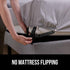 Gorilla Grip Bed Sheet Straps, Adjustable Elastic Fasteners with Metal Clips, Fitted Bedding Holder, 4 Pack Black