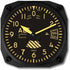 Trintec Vintage Altimeter Altitude Wall Clock, 6.5 Square, 9060V
