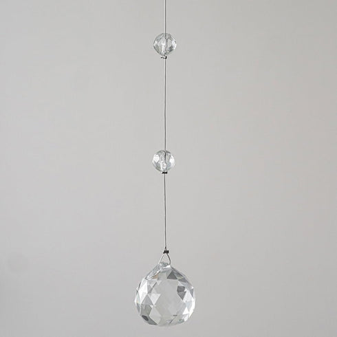 Crystal Beaded Strands Clear Glass Beads Curtain, Wedding Props Decor, Hanging Ceiling Decoration Accessories